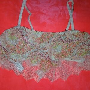 Victoria's Secret Multicolor Floral Pastel Lace Bralette